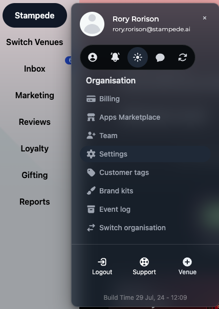 Settings Widget